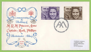 G.B. 1973 Royal Wedding set on Stuart First Day Cover, Windsor