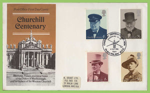 G.B. 1974 Churchill set on Post Office First Day Cover, Woodford Green