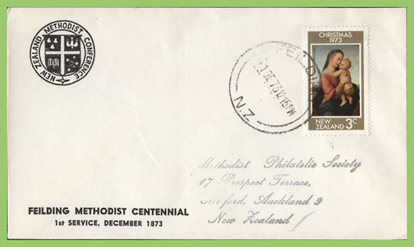 New Zealand 1973 Feilding Methodist Centennial, Conference commemorative cover