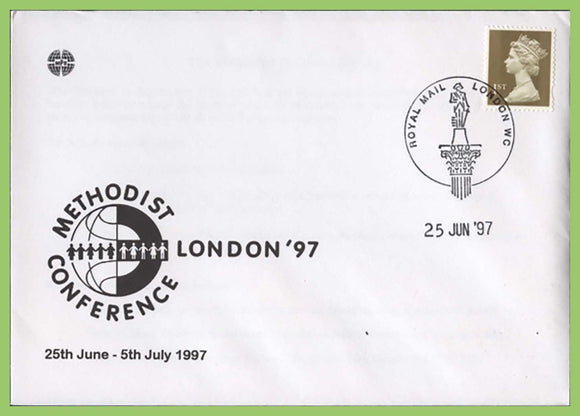 G.B. 1997 Methodist Conference London, commemorative cover