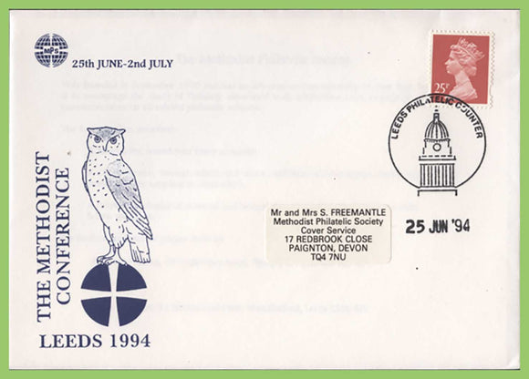 G.B. 1994 The Methodist Conference, Leeds commemorative cover