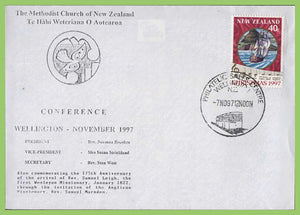 New Zealand 1997 Methodist Conference Wellington, commemorative cover