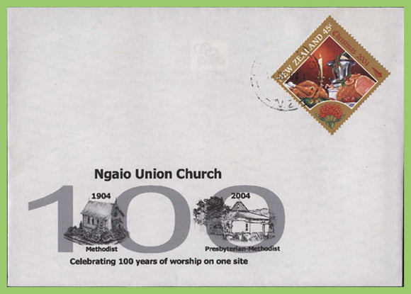 New Zealand 2004 Centenary of Ngaio Union Church (Presbyterian Methodist) commemorative cover