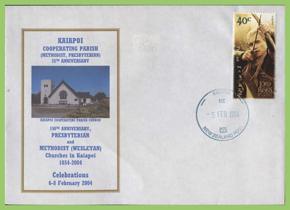 New Zealand 2004 Kaiapoi Methodist Parish 150th Anniversary commemorative cover