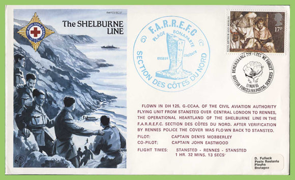 G.B. 1985 RAF Escaping Society, 'The Shelburne Line' flown cover, RAFES SC37