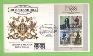 G.B. 1979 Rowland Hill miniature sheet on Benham First Day Cover, Brighton