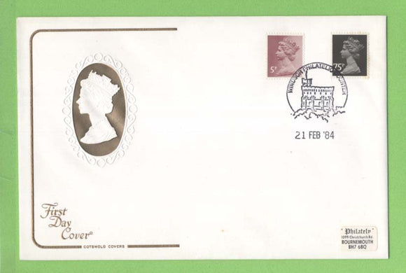 G.B. 1984 5p & 75p definitives on Cotswold First Day Cover, Windsor