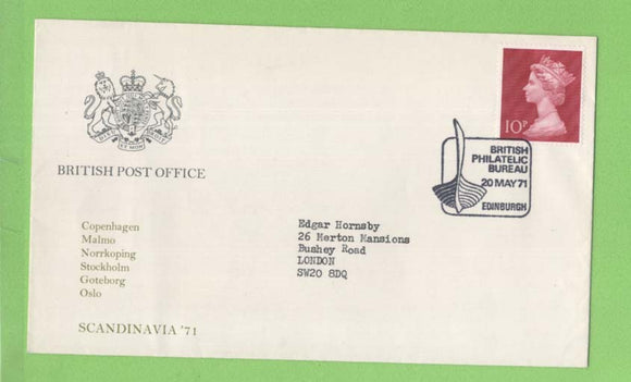 G.B. 1971 'Scandinavia 71' Post Office commemorative special cancel cover