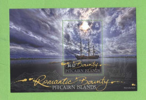 Pitcairn 2012 'Romantic Bounty' Ship miniature sheet, UM, MNH