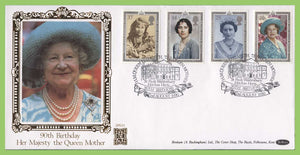 G.B. 1990 Queen Mother set on Benham Gold First Day Cover, St Pauls Waldenbury