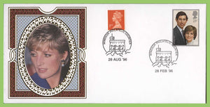 G.B. 1996 dual cancel Princess Diana/Prince Charles Divorce commemorative cover