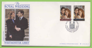 G.B. 1986 Royal Wedding set on Bradbury First Day Cover, Westminster Abbey