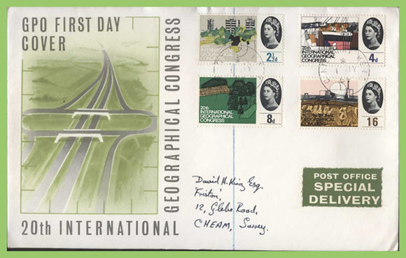 G.B. 1964 International Geographical Congress set on GPO First Day Cover, Henly on Thames cds