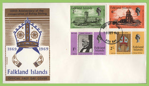 Falkland Islands 1969 Christ Church Cathedral set Drumond First Day Cover, Fox Bay