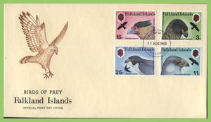 Falkland Islands 1980 Birds of Prey set on illustrated First Day Cover, Port Stanley