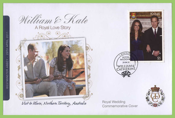 Kiribati 2011 Royal Wedding William & Kate Cover, Visit to Uluru, Northern territory Australia