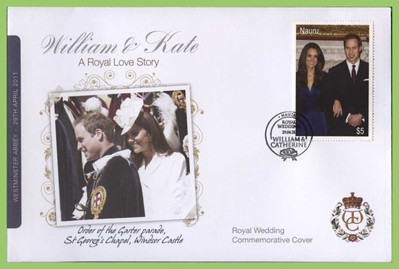 Nauru 2011 Royal Wedding William & Kate Cover, St Georges Chapel, Windsor Castle
