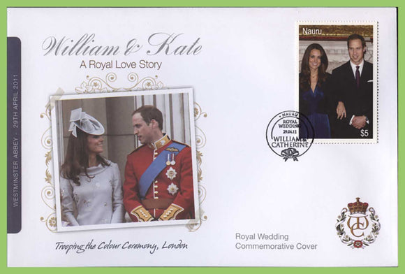 Nauru 2011 Royal Wedding William & Kate Cover, Trooping the Colour