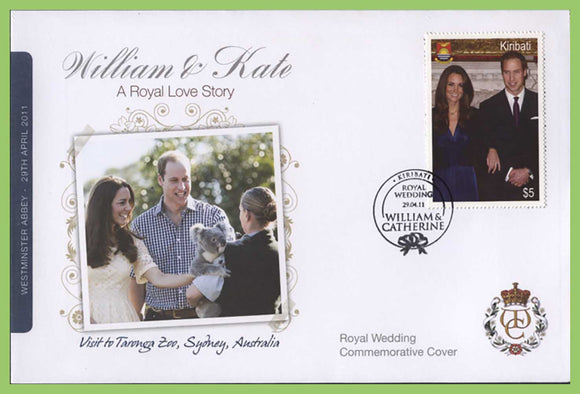Kiribati 2011 Royal Wedding William & Kate Cover, Taronga Zoo, Sydney