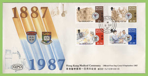 Hong Kong 1987 Medical Centenaries set on First Day Cover
