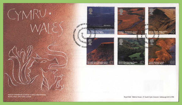 G.B. 2004 Wales set on u/a Royal Mail First Day Cover, Diwrnod