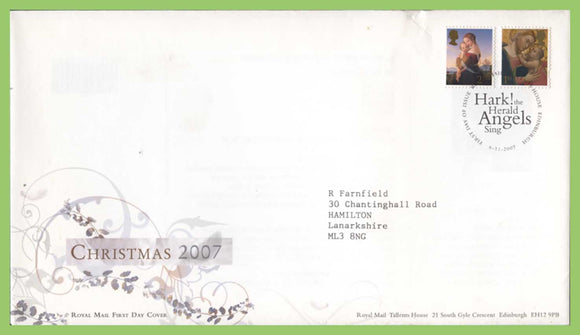 G.B. 2007 Christmas S/A on Royal Mail First Day Cover, Tallents House