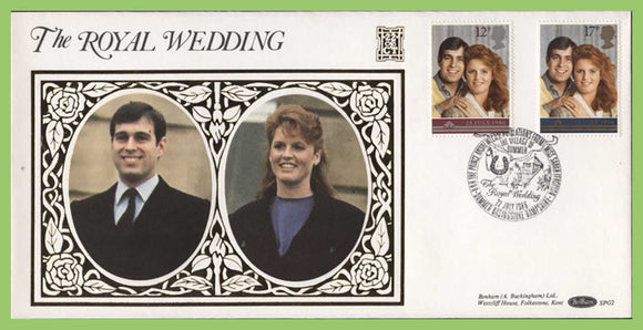 G.B. 1986 Royal Wedding set on Benham First Day Cover, Dummer Basingstoke