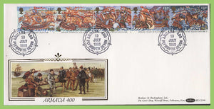 G.B. 1988 Armada set on Benham First Day Cover, Plymouth Devon