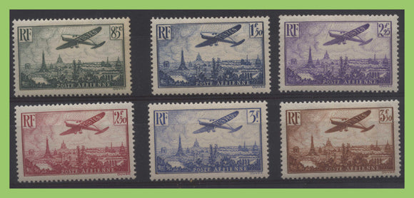 France 1936 Air values to 3f lightly hinged. SG 534/539