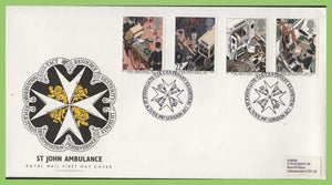 G.B. 1987 St John Ambulance set on Royal Mail First Day Cover, London EC1