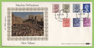 G.B. 1983 seven definitives on Benham silk First Day Cover, Windsor