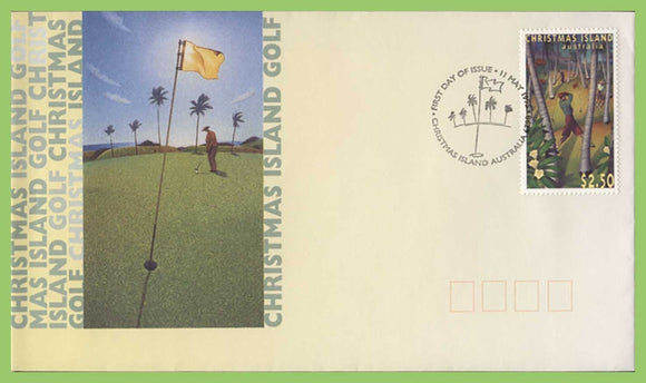 Christmas Island 1995 Golf issue on First Day Cover