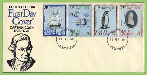 South Georgia 1979 Captain Cook set on First Day Cover