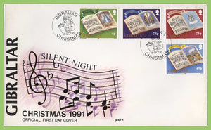 Gibraltar 1991 Christmas set First Day Cover