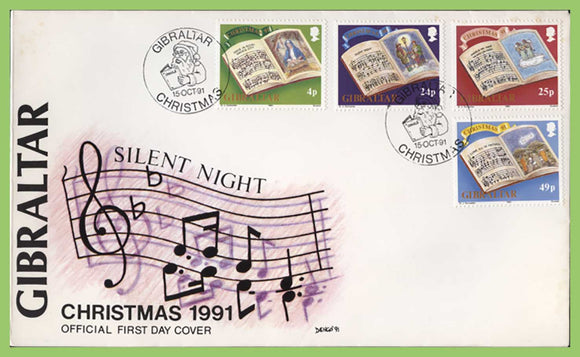 Gibraltar 1991 Christmas set First Day Cover