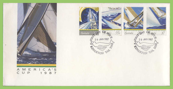 Australia 1987 America's Cup Yachting Championship set on First Day Cover