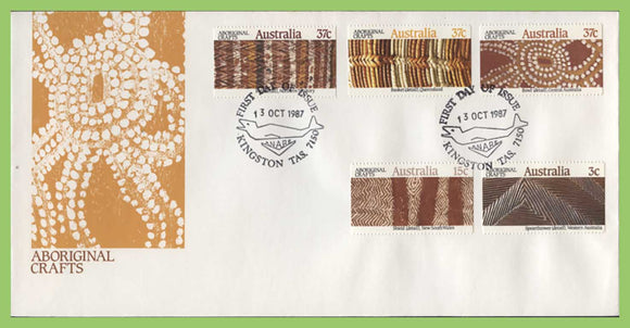 Australia 1987 Aboriginal Crafts set on First Day Cover
