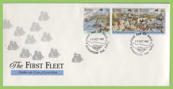 Australia 1987 The First Fleet, Cape Of Good Hope set on First Day Cover