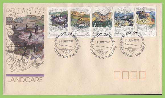 Australia 1992 Landcare set on First Day Cover