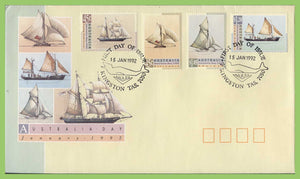 Australia 1992 Australia Day, Ships set on First Day Cover