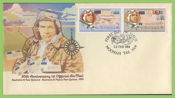 Australia 1984 50th Anniversary of 1st official Air Mail set on First Day Cover