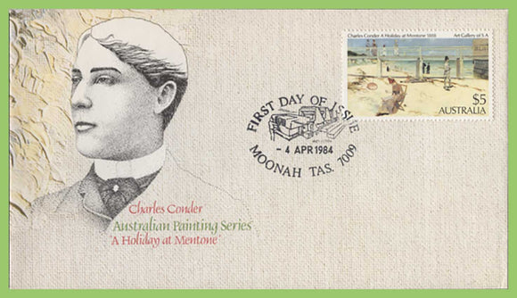 Australia 1984 Charles Conder $5 painting on First Day Cover