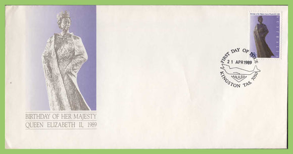 Australia 1989 Queen Elizabeth II's Birthday Sculpture on First Day Cover