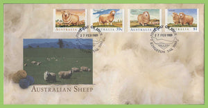 Australia 1989 Sheep in Australia set on First Day Cover