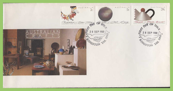 Australia 1988 Australian Crafts set on First Day Cover