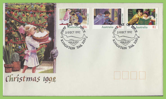 Australia 1992 Christmas set on First Day Cover