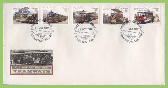 Australia 1989 Historic Trams set on First Day Cover