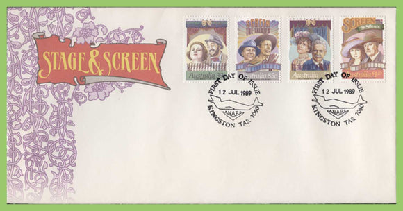 Australia 1989 Australian Stage and Screen Personalities on First Day Cover