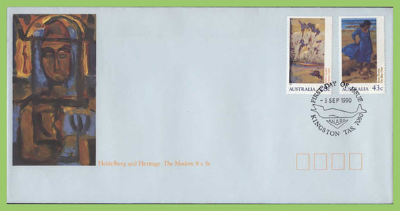 Australia 1990 Heidelberg and Heritage Art Exhibition on First Day Cover