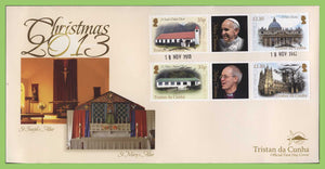 Tristan da Cunha 2013 Christmas set on First Day Cover